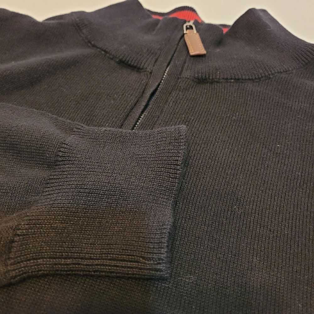 Grayson & Dunn 1/4 zip black sweater, size xl
